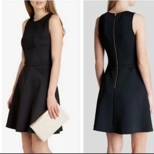 Ted Baker Black Neoprene Skater Dress